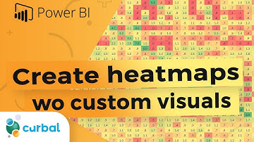 Create heatmaps without custom visuals in Power BI