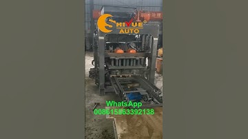automatic concrete hollow block machine #shiyue #shandong shiyue# block machine cement brick block