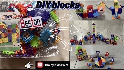 DIY blocks | My happy house bulding blocks for age 3+