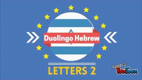 Duolingo Hebrew - Letters 2
