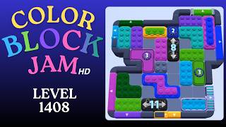 Color Block Jam Level 1408 Solution Walkthrough