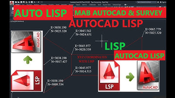 LISP, Autocad lisp, lisp autocad, autolisp,autocad x y z coordinate,lisp,Autolisp Autocad,survey job