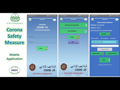 Corona Safety Measure  Mobile Application | Application Operating Instructions | | LG& CDD | PMDFC