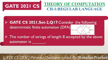 GATE CS 2021,Set-2,Q17:Consider the following deterministic finite automaton (DFA).The number of