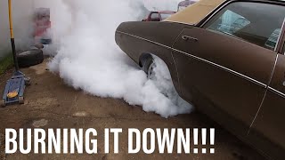 1973 Dodge Polara Burnout TO THE RIM!!!!!!