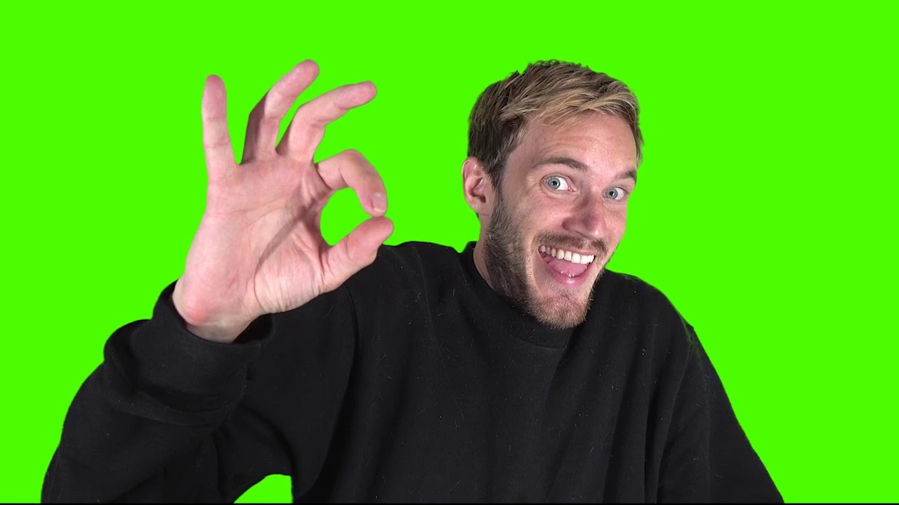 Pewdiepie Reaction Green Screen Le Epic Youtube