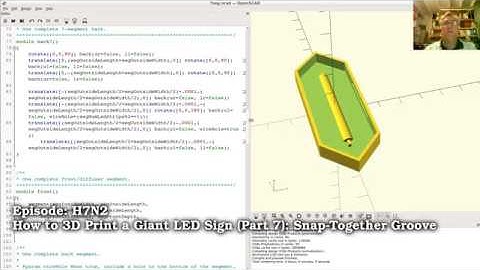 How to 3D Print a Giant LED Sign (Part 7): Snap-Together Groove