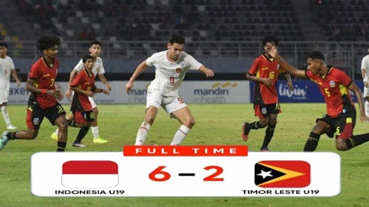 Indonesia vs Timor Leste ~ match Asean Boys Championship U-19 2024, jens Revan tunjukkan tajihnya