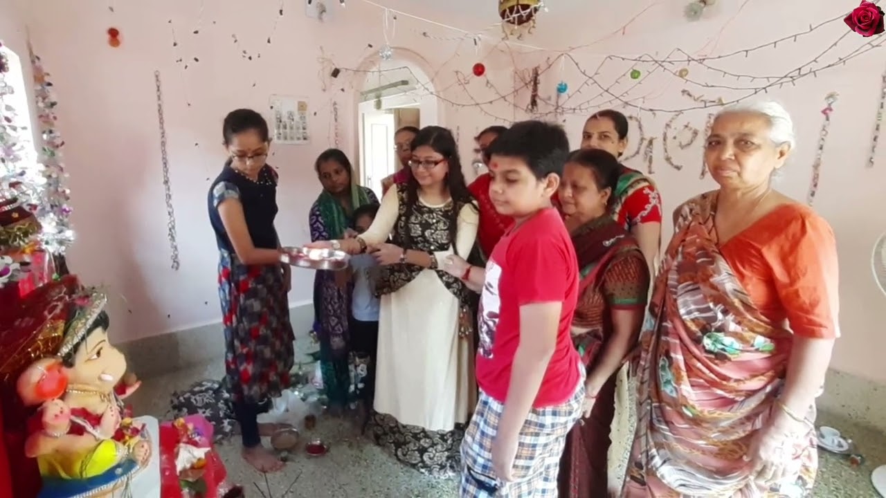 Ganesh Festival 2020 P-1 By Kalyani family | ગણેશ સ્થાપના પુજા-વિધિ 🙏🏻આગમન  By Rose YouTube channel🌹