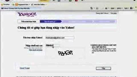 Hướng dẫn cách lấy lại pass yahoo