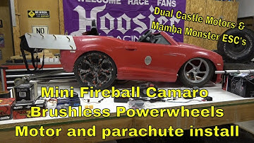 Mini Fireball Camaro- Major tire shake #brushless #m18powered #rcpowerwheels #nopreprc