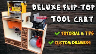 Deluxe Flip Top Tool Cart: How to make a custom tool stand with storage and versatility by Six Eight Woodworks 38,957 views 1 year ago 31 minutes