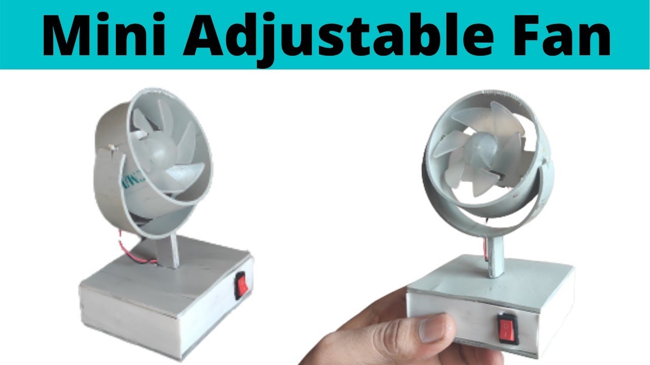 Mini adjustable Fan How to make Mini fan YouTube