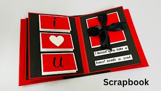 how to make scrapbook /scrapbook tutorial by crafteholic