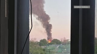Smoke seen for miles as firefighters battle fire in West End St. Louis
