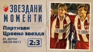 Partizan - Crvena zvezda 2:3 | 81. derbi (06.09.1987.), highlights