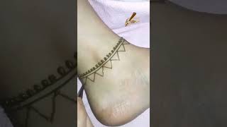 henna anklet design 😱 #shorts #youtubeshorts #anklet #henna #mehndi #mehnditattoo #viral