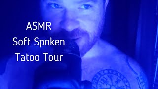 ASMR Soft Spoken Tattoo Tour (Blue Lighting) screenshot 5