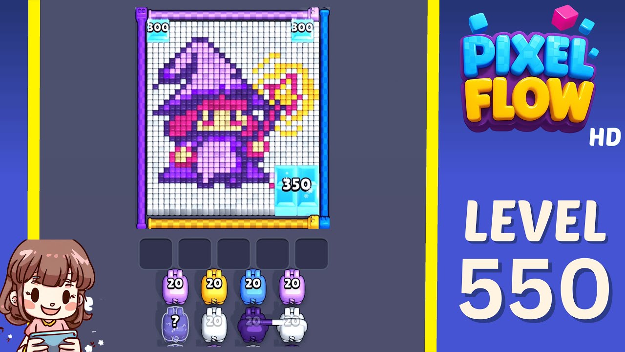 Pixel Flow Level 550 Solution Walkthrough - YouTube