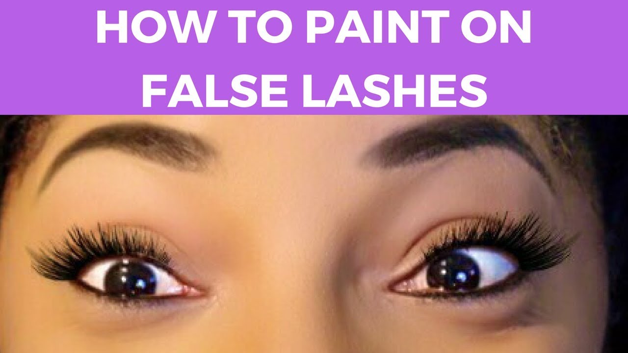 paint on false lashes paint on false lashes