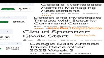 Google Cloud Arcade December Week 3 Solution || Google Cloud Arcade 2025|| Complete Step by Step ||
