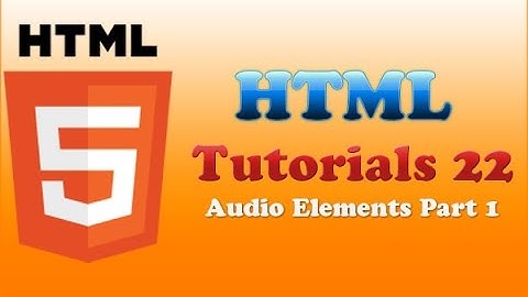 HTML Tutorial 22  How to Add Audio Element Part 1-Urdu-Hindi