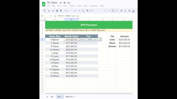 Use IFS in Google Sheets Instead