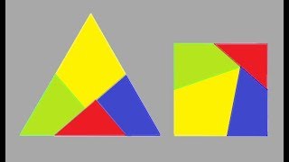 Dudeney's dissection (From an equilateral triangle to a square) screenshot 3