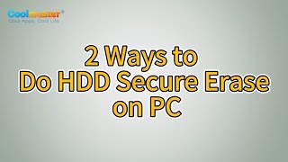HDD Secure Erase: How to Securely Erase HDD in 2 Safe Ways