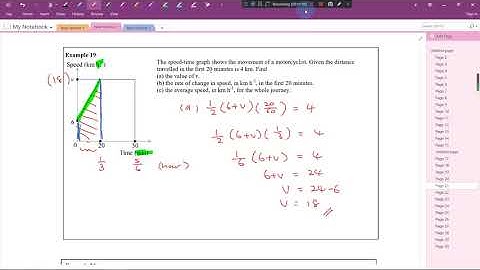 KSSM Form 4 Modern Maths (7.2 Speed-time Graph, Part 2)