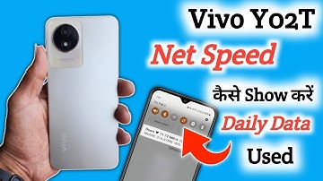 Vivo y02t net speed show/Vivo y02t me net speed kaise dekhe/network speed setting
