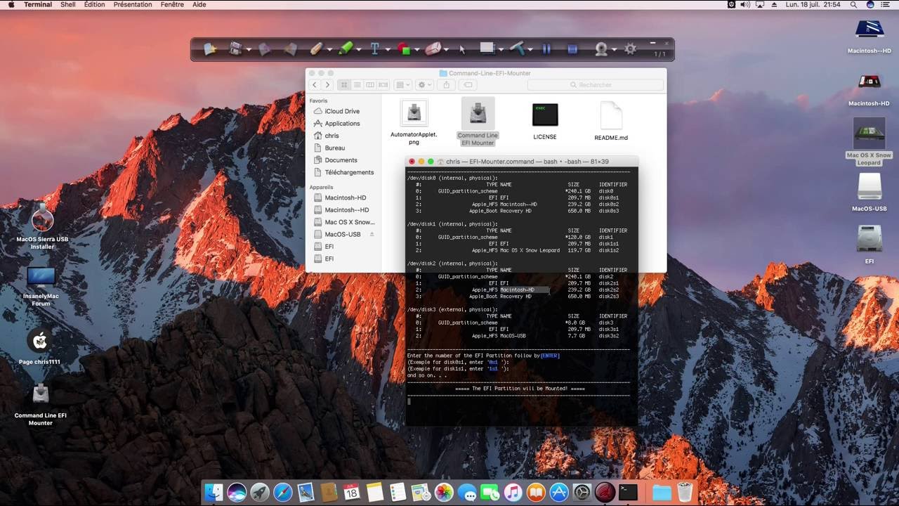Mount for macbook pro