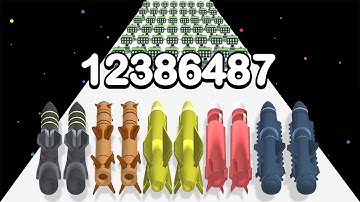 BOMB UPGRADE RUSH - Level Up Bomb Evolution (2023 Satisfying Mobile Games)