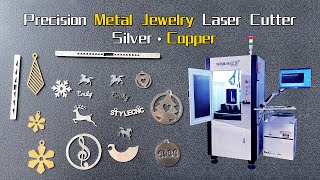 2023 Best Precision Fiber Laser Cutter Cutting Metal Jewelry with Silver & Copper