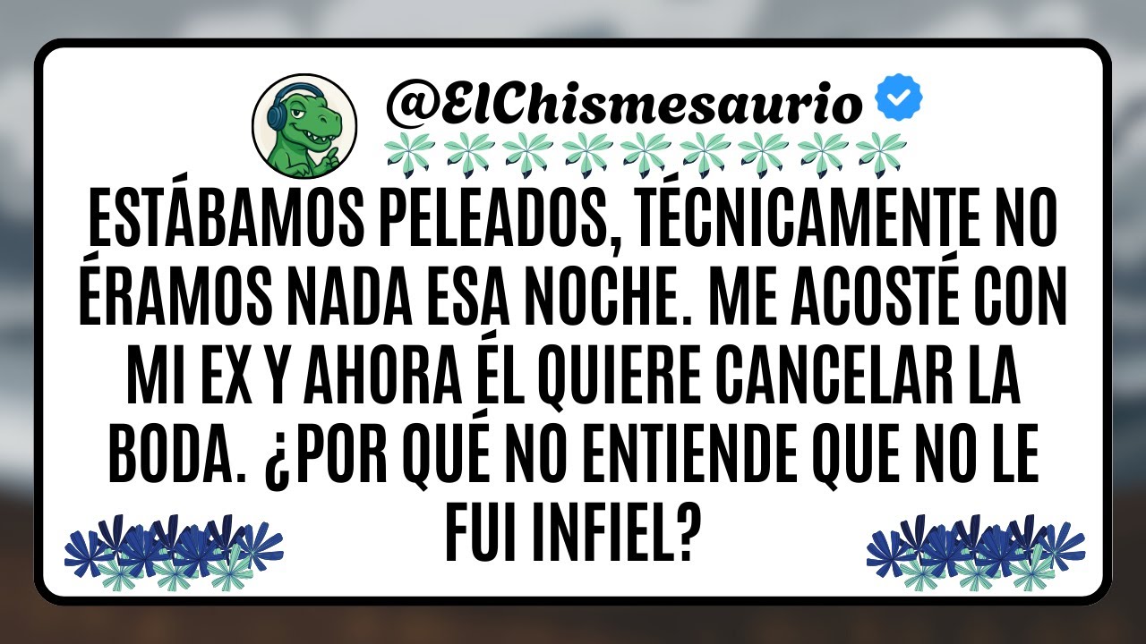 Estábamos peleados, técnicamente no éramos nada esa noche. Me acosté con mi ex