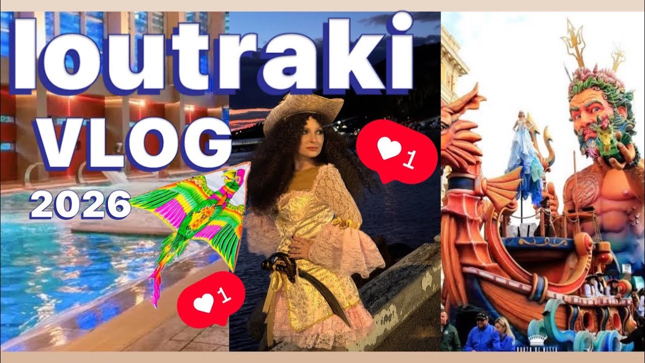 📍VLOG /ЛУТРАКИ / КАРНАВАЛ 2026/ СПА / ТЕРМАЛЬНЫЕ ВОДЫ/ЧИСТЫЙ ПОНЕДЕЛЬНИК🇬🇷🧙❤️
