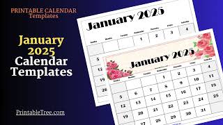 January 2025 Calendar Free Printable Templates