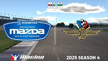 Advanced Mazda MX-5 Cup by Heusinkveld | iRacing 2025 Season 4 | Race 9/12 - Indianapolis