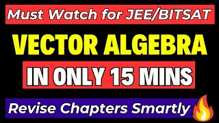 Vectors : All Formulas & Concepts Revision in 15 mins🔥Must Watch for JEE Mains 2024 /BITSAT 2024 screenshot 2