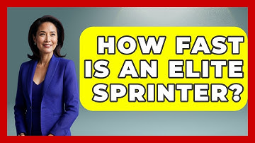 How Fast Is An Elite Sprinter? - Running Beyond Limits
