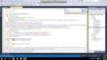 ASP.net Hướng dẫn tạo Masterpage