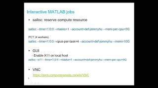 Using MATLAB effectively on Graham and Cedar