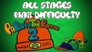 Parappa the Rapper 2  ALL Stages (MAX Difficulty)