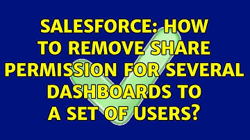 Salesforce: How to remove share permission for several dashboards to a set of users?
