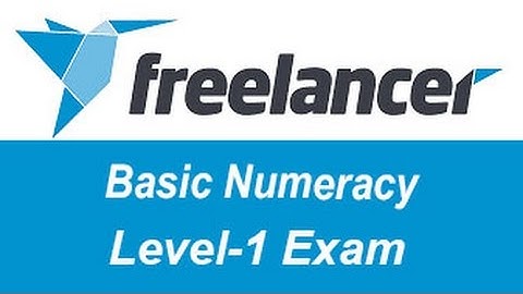 Freelancer.com Basic Numeracy Level-1 Test