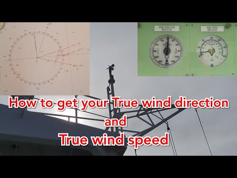 How to get True wind direction ang True wind speed     seamans vlog