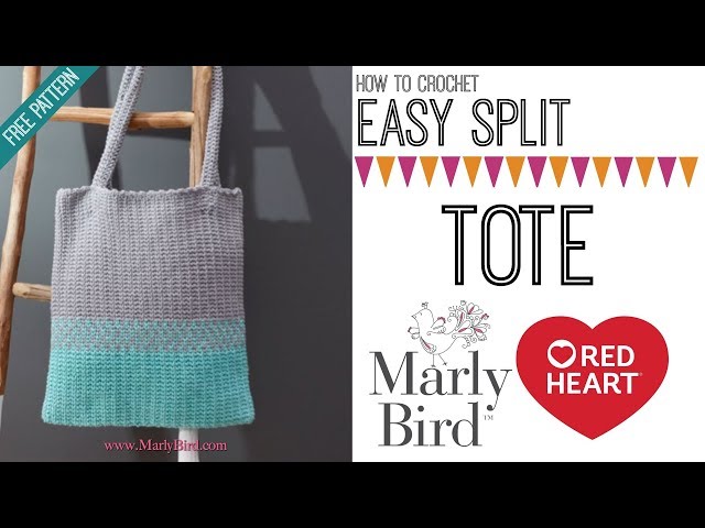 How to Crochet Easy Split Tote [Right Handed] 