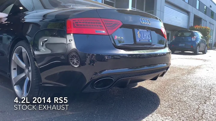 Audi RS5 4.2L Full Milltek Non-Resonated Exhaust Vs. X-Pipe #futrell #autowerks