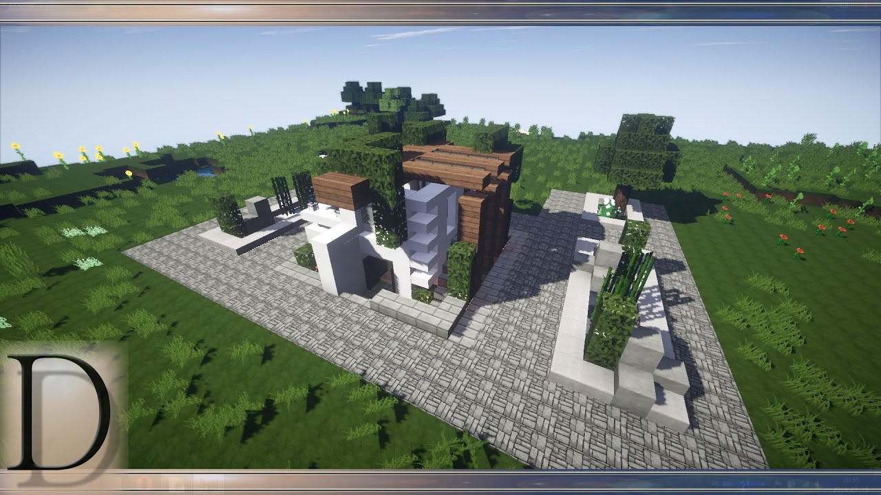 ZWIASTUN minecraft jak zrobić fajny domek modern 10x10 - YouTube