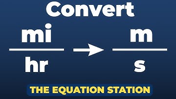 How to convert miles per hour to meters per second | Physics Practice Problem